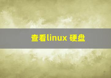 查看linux 硬盘